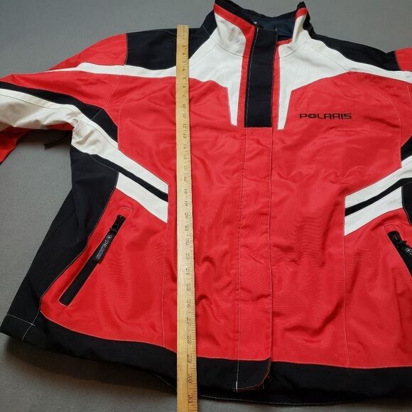 Pure Polaris riding jacket, ski snow snowmobile jacket red white black men’s XXL - Picture 14 of 14